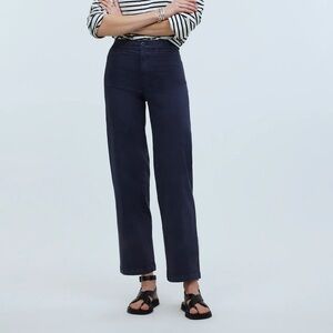 Madewell Blue Emmett Sailor Wideleg Trouser Pant